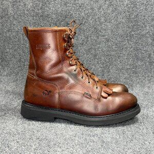 Wolverine Ingham DuraShocks Outside Heel 8" Kiltie Lacer Work Boots Men's 11.5